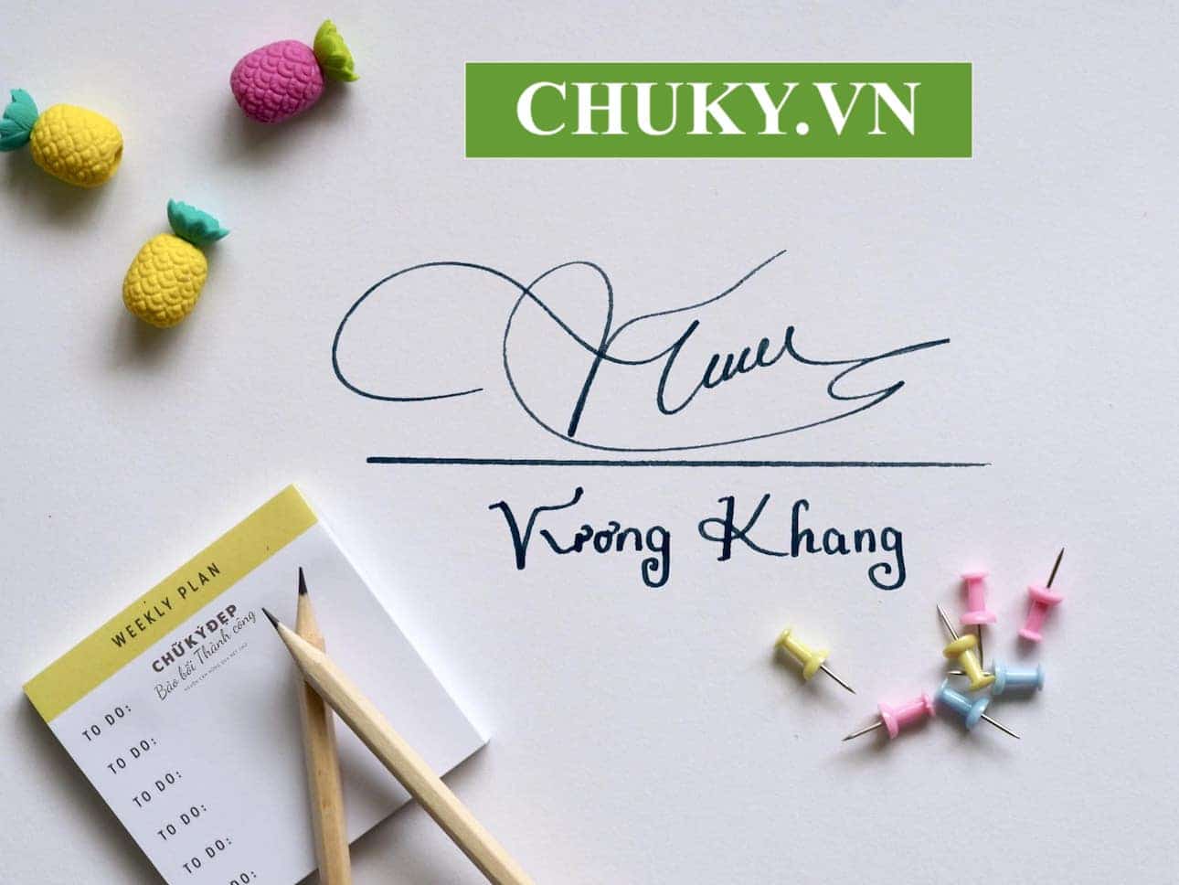 Mẫu chữ ký tên VƯƠNG KHANG