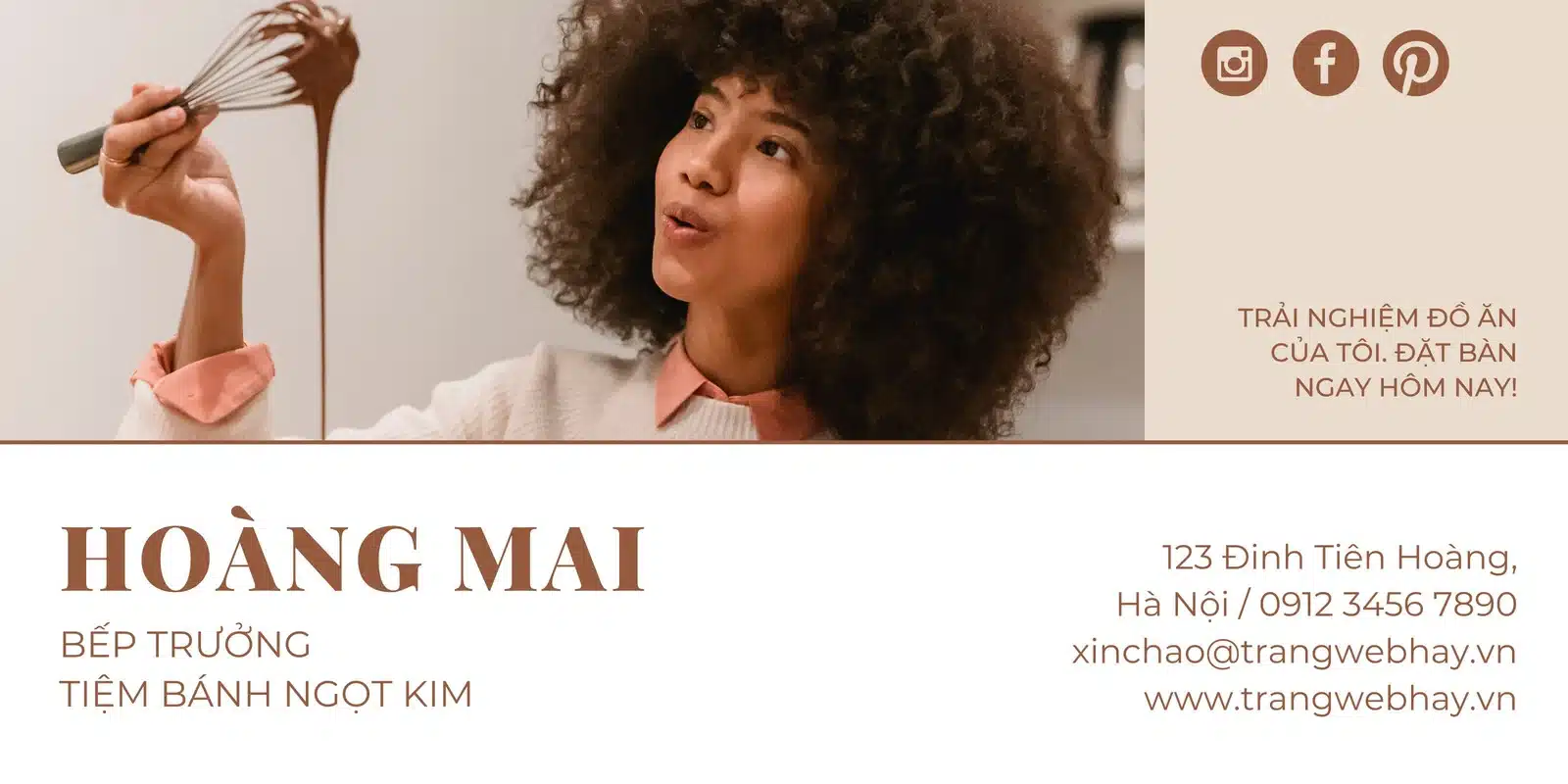 Template Chữ Ký Email bếp trưởng