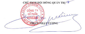 Chữ Ký Tỷ Phú Phạm Nhật Vượng