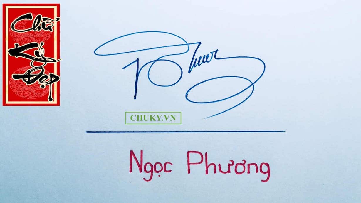 Mẫu chữ ký Ngọc Phương