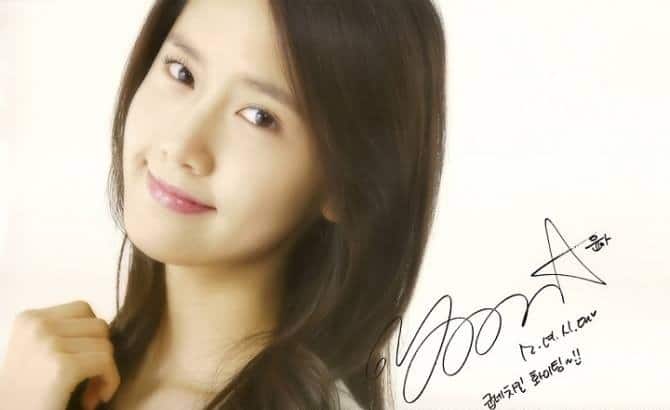 Chữ ký của Yoona đẹp nhất
