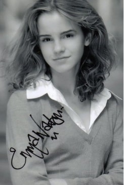 Chữ ký của diễn viên Emma Watson