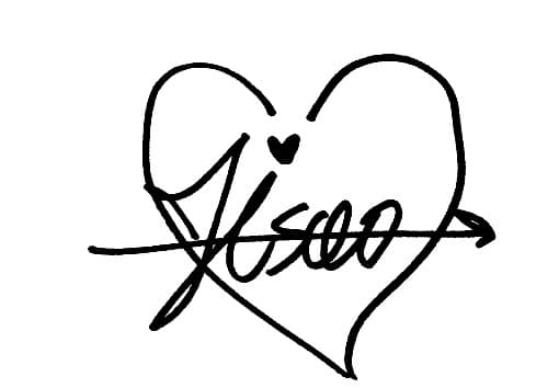 Mẫu chữ ký của Jisoo đẹp