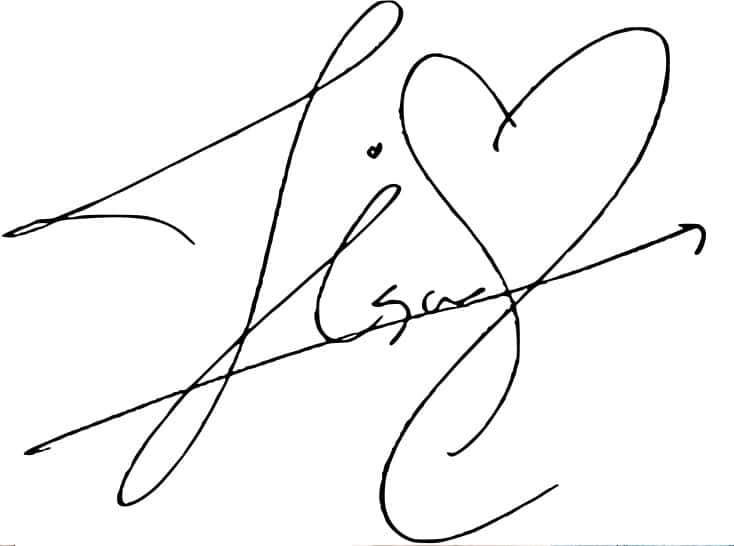 Mẫu chữ ký của Jisoo mới nhất