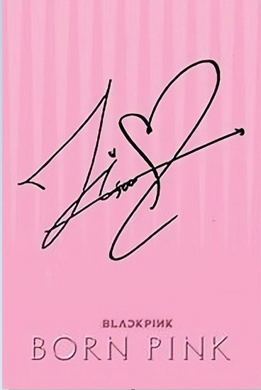 Thẻ có chữ kí của Jisoo