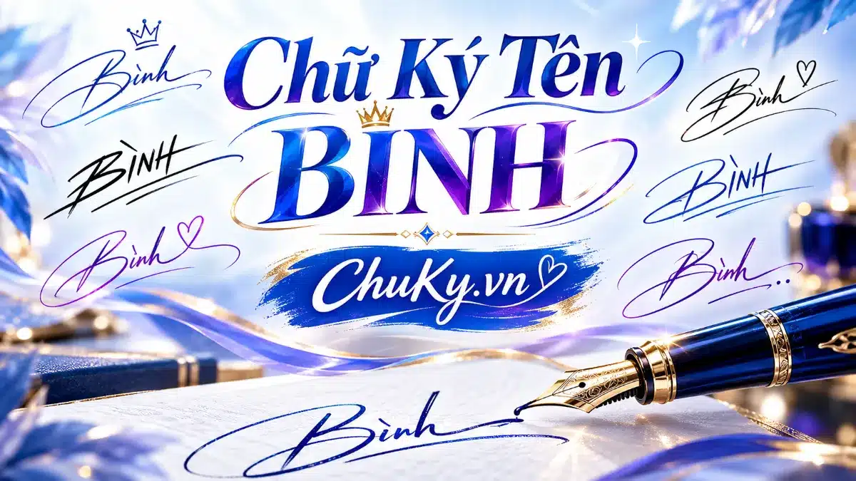 Chữ Ký Tên BÌNH