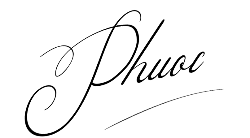 Chữ Ký Tên Phước cân bằng