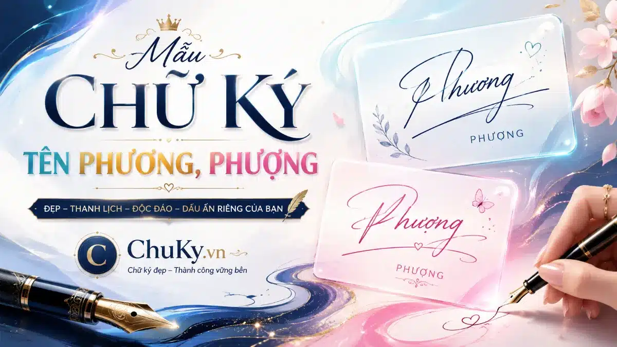Chữ Ký Tên Phương, Phượng