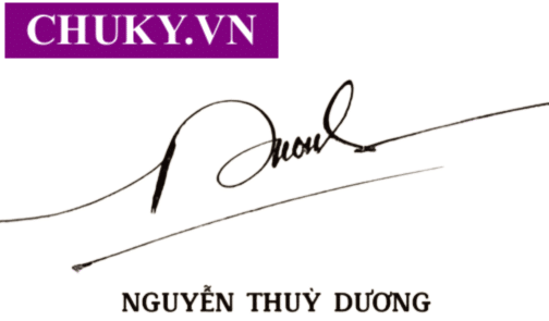 Chữ Ký Tên Thuỳ Dương