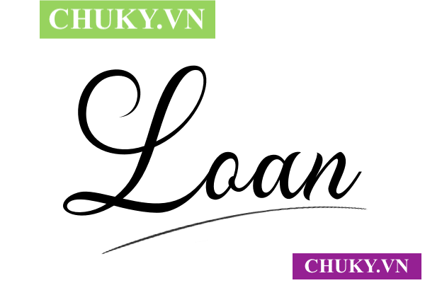 Chữ ký Loan in hoa