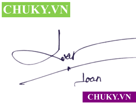 Chữ ký đẹp theo tên loan