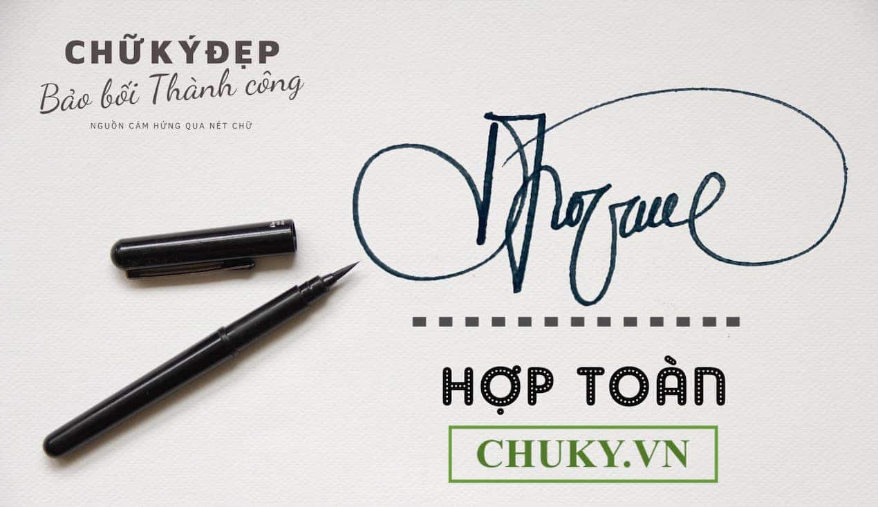 Chữ ký tên HỢP TOÀN