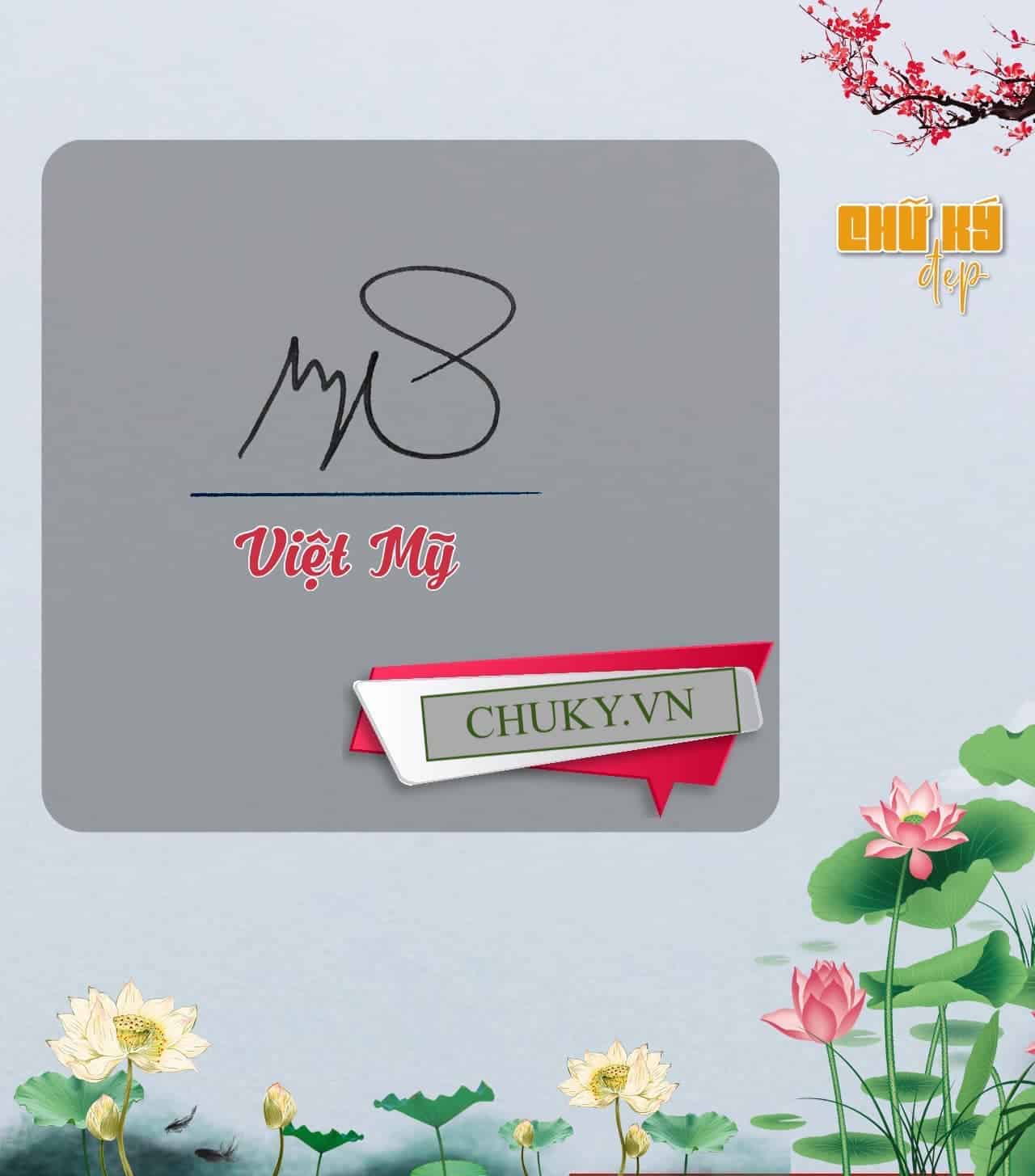 Chữ ký tên Mỹ