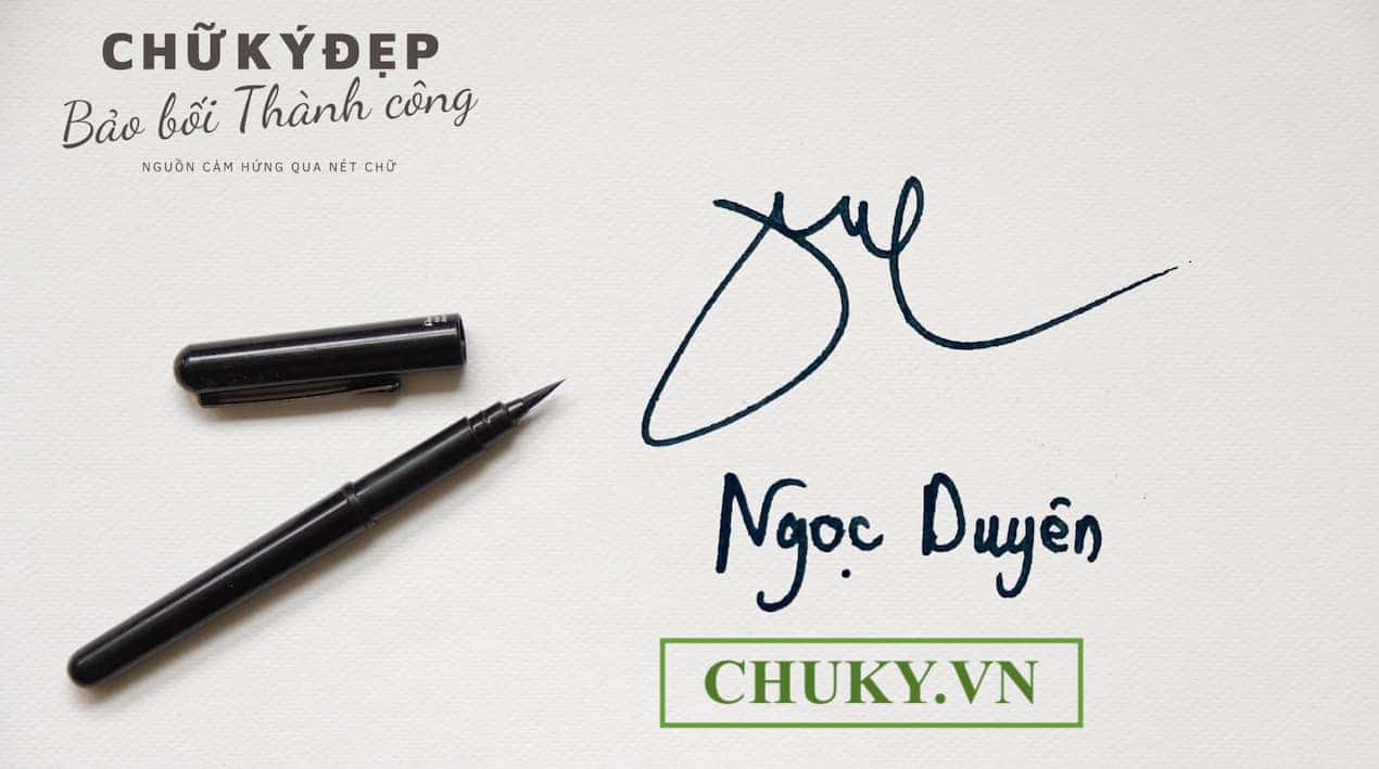 Chữ ký tên NGỌC DUYÊN
