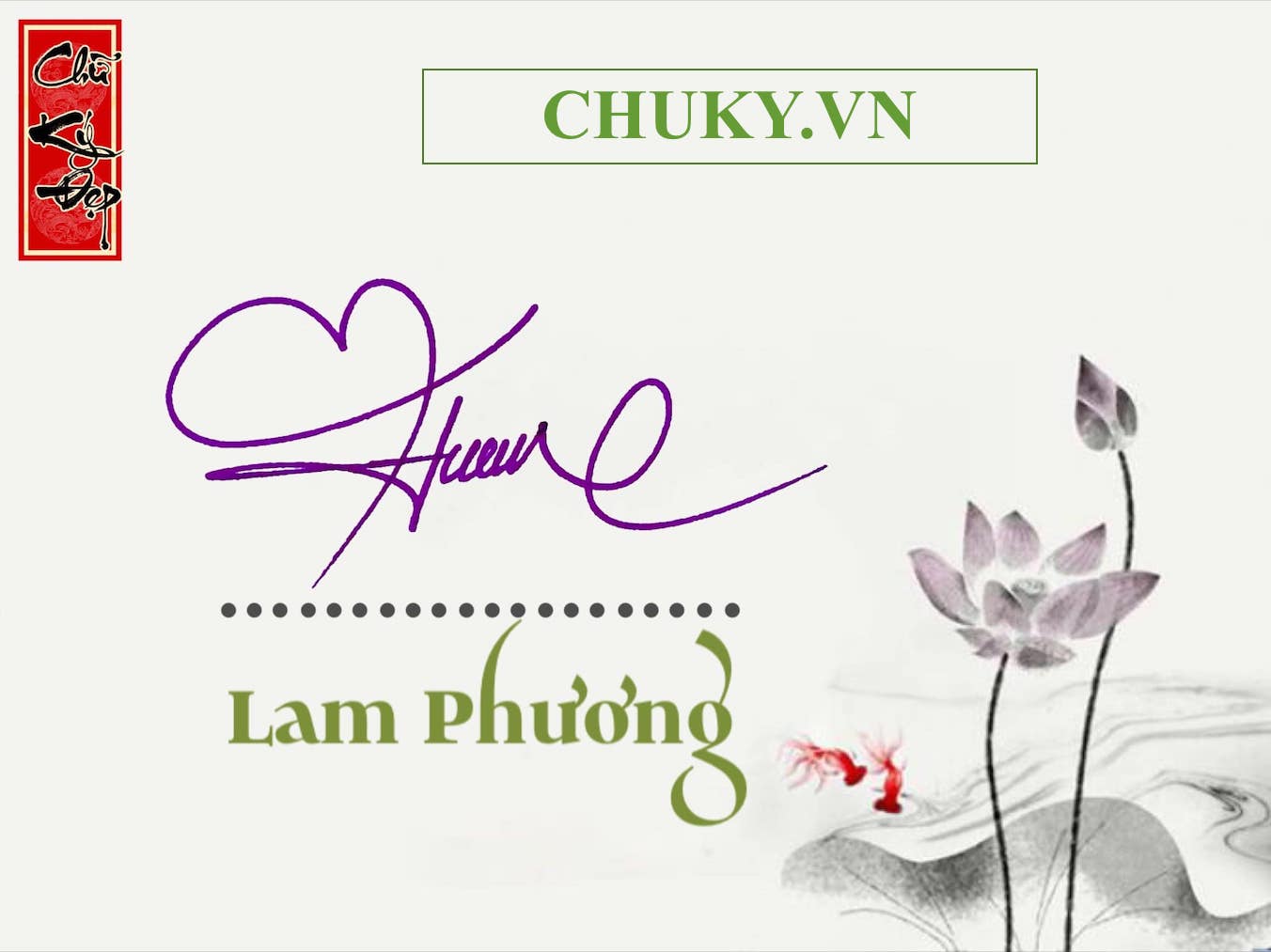 Chữ ký tên Phương đơn giản