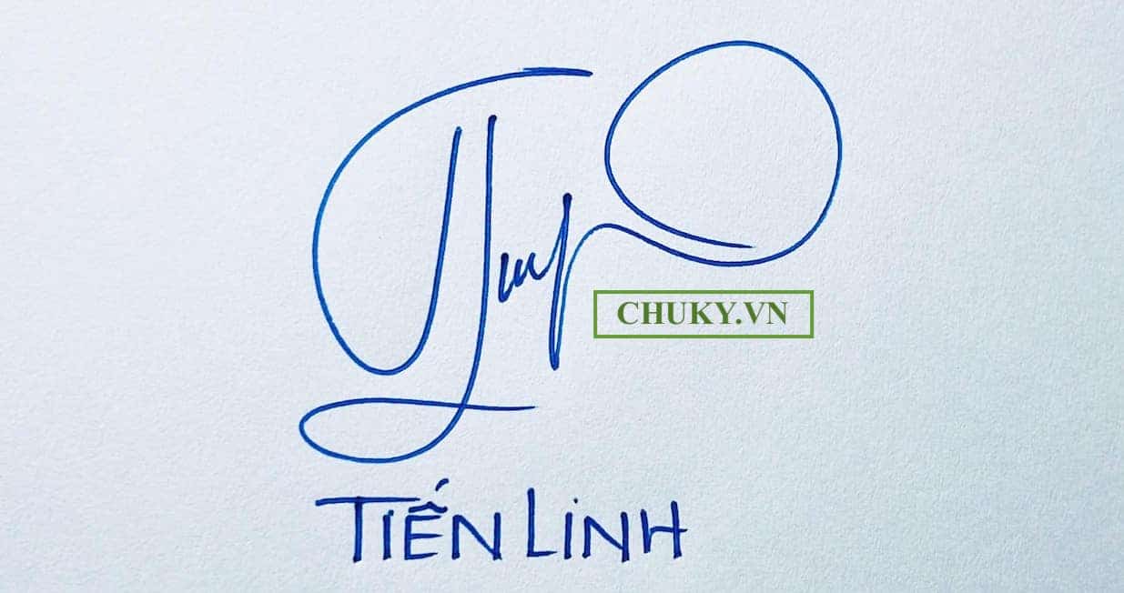 Chữ ký tên TIẾN LINH