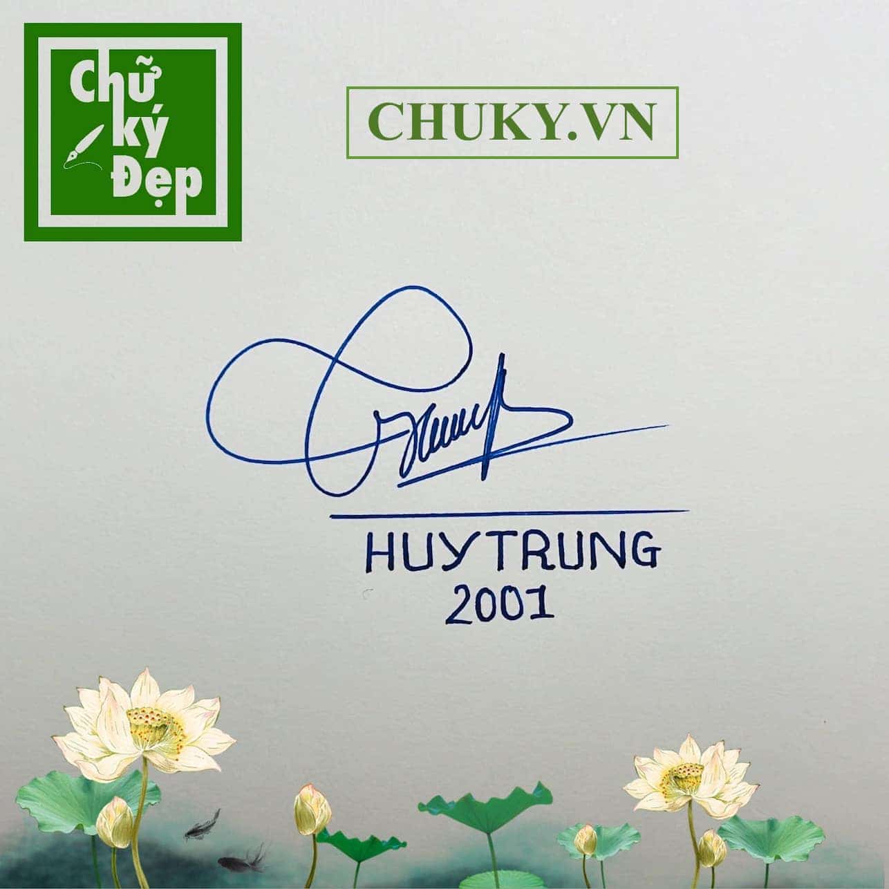 Chữ ký tên TRUNG