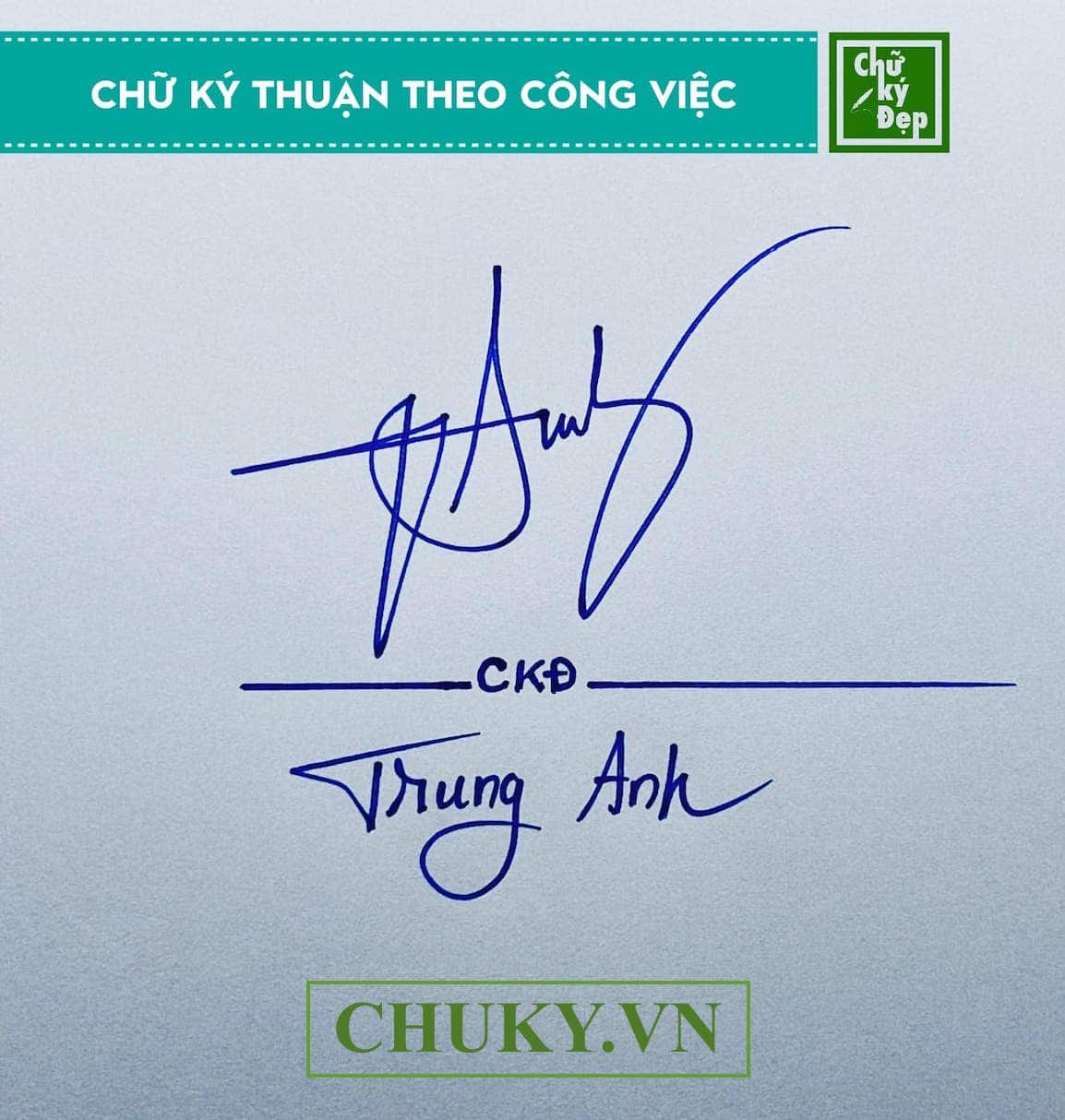 Chữ ký tên TRUNG ANH