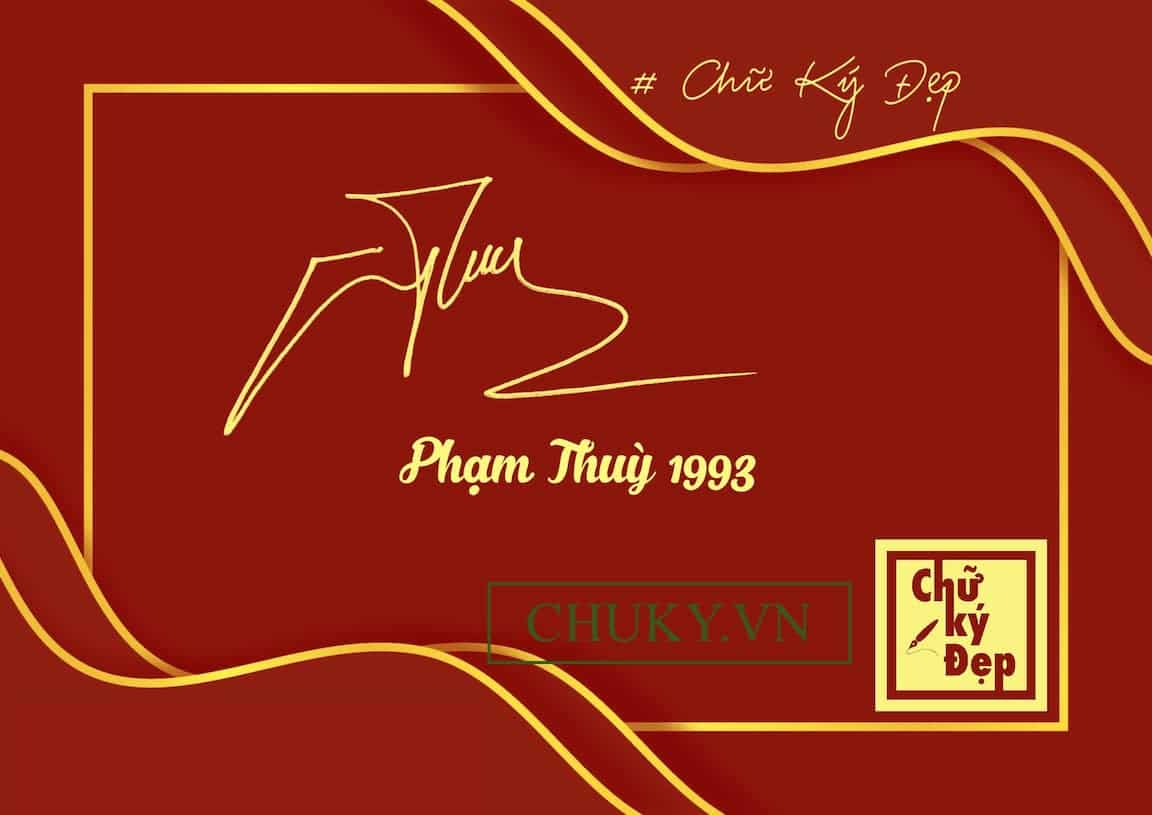 Chữ ký tên Thuỳ