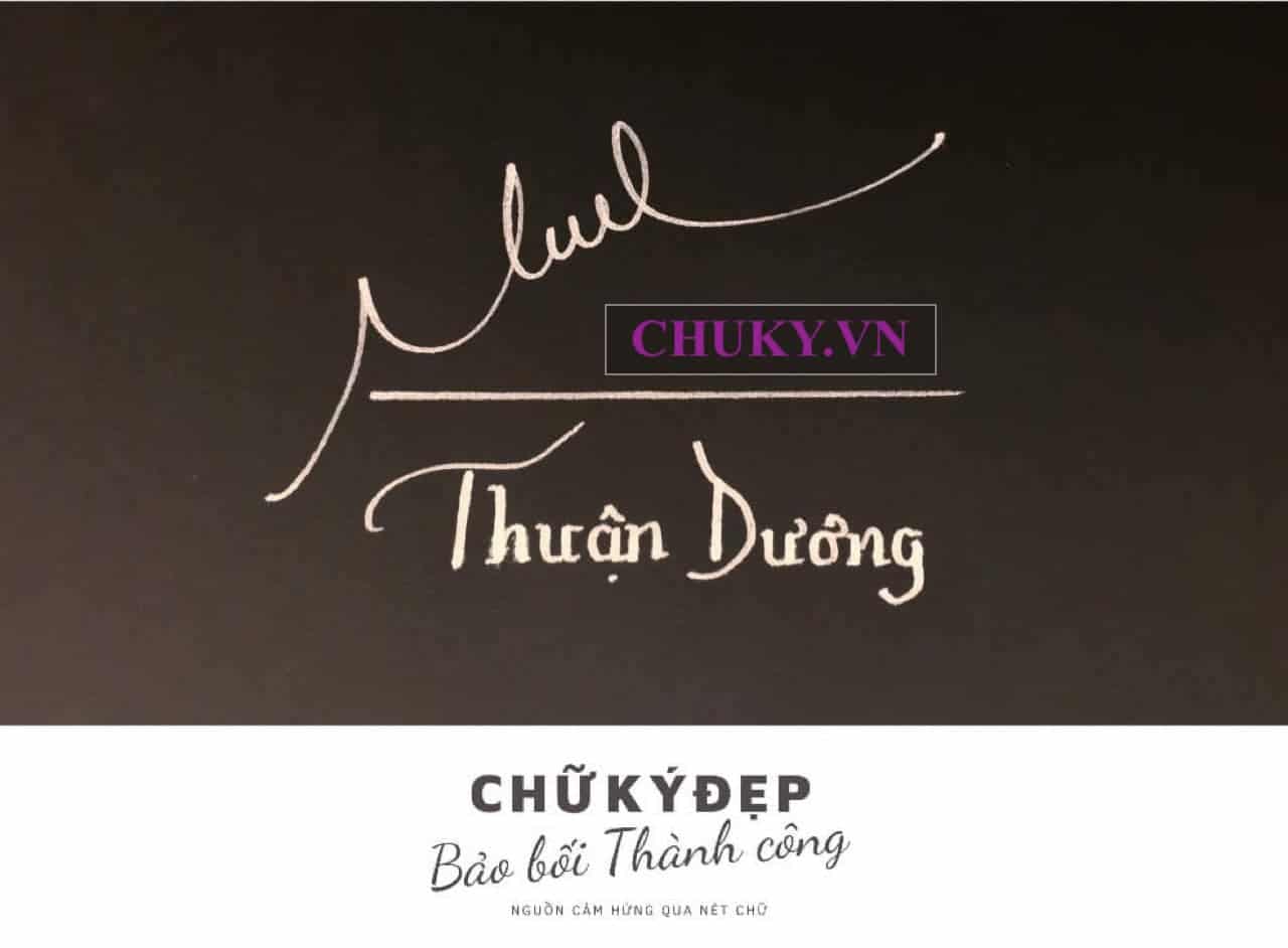 Mẫu chữ ký tên Dương