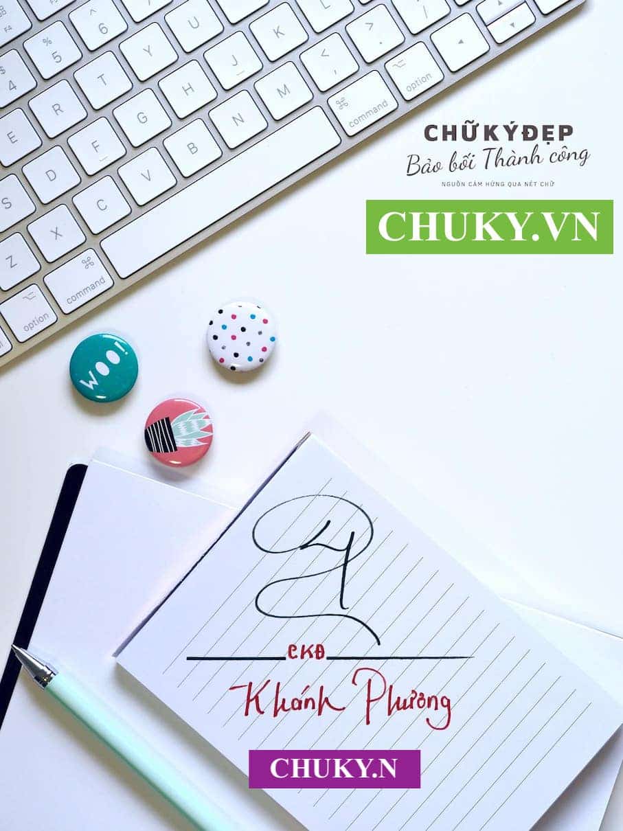 Mẫu chữ ký tên KHÁNH PHƯƠNG