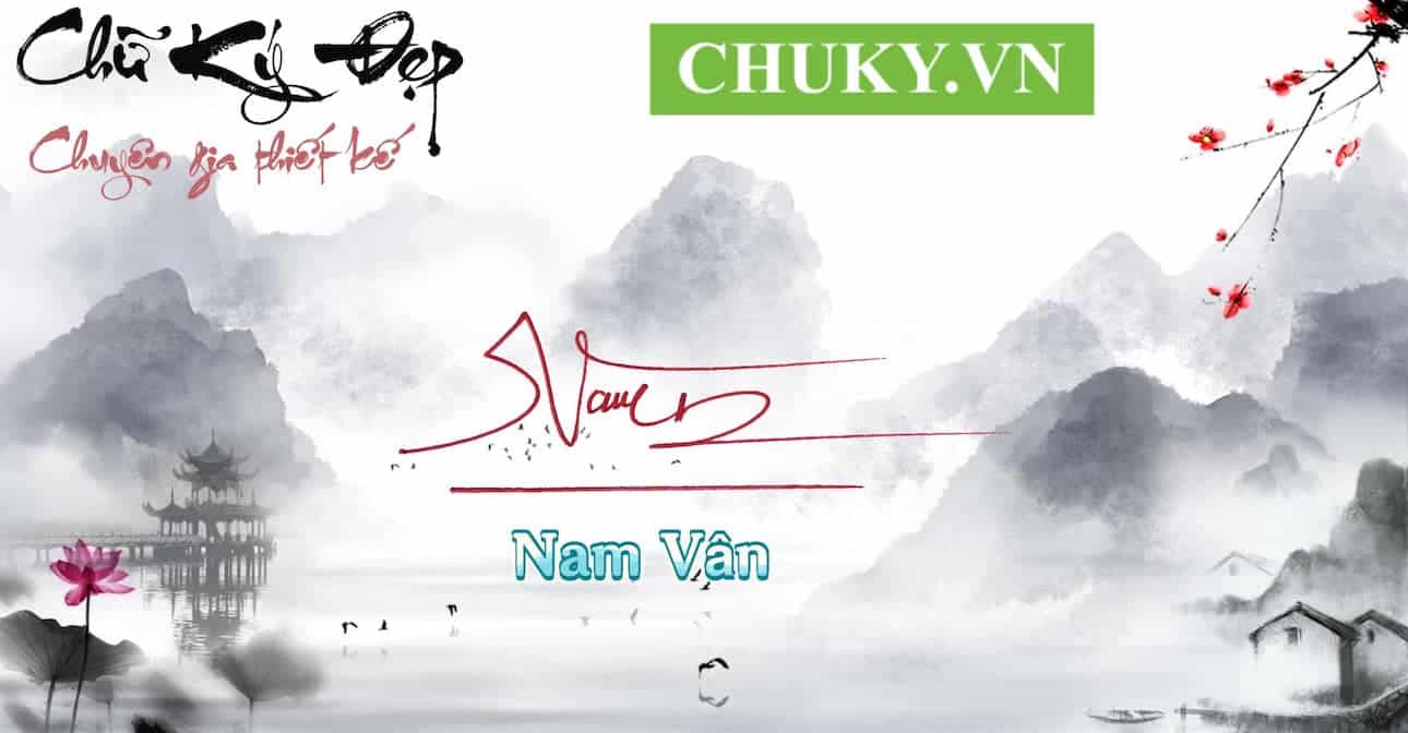 Mẫu chữ ký tên NAM VÂN