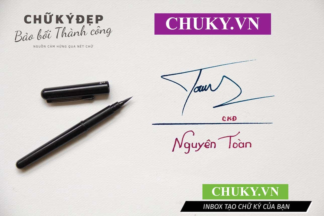 Mẫu chữ ký tên Nguyên Toàn