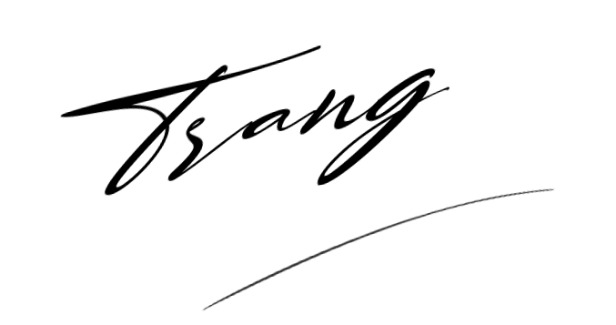 Chữ ký tên Trang dễ thương