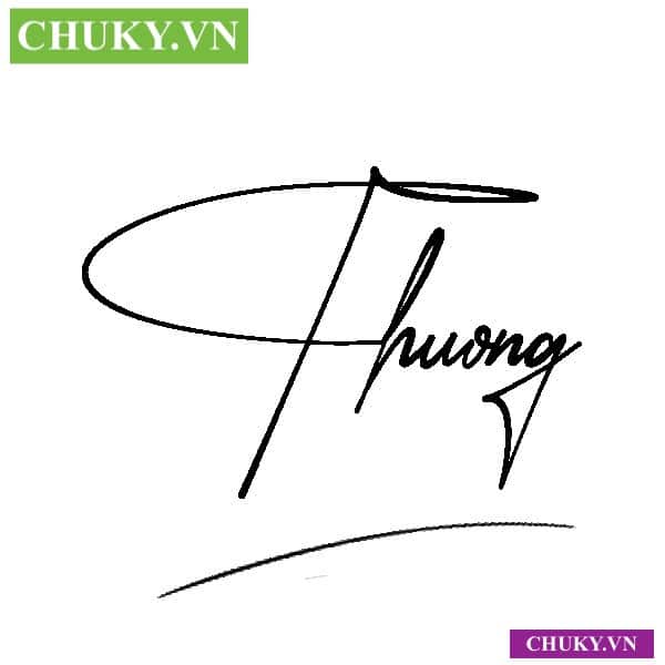 Phong thủy chữ ký tên Thương