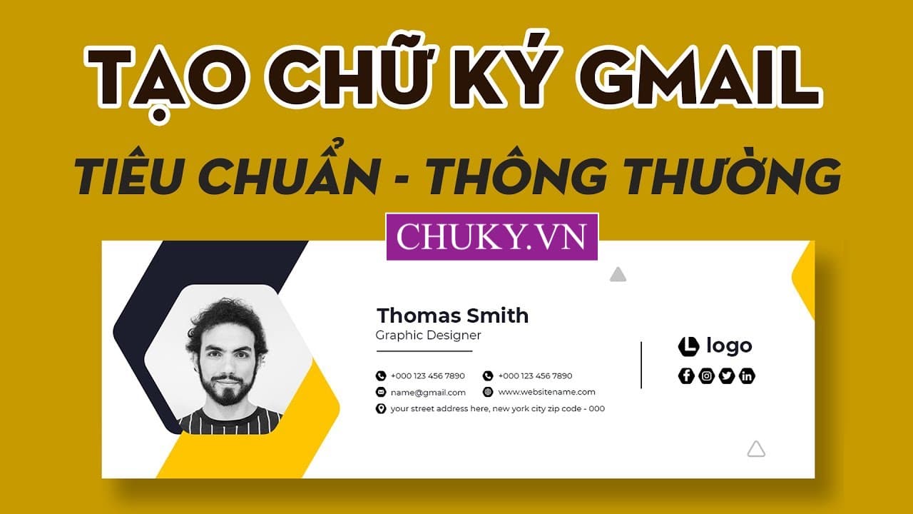 Tạo Chữ Ký Gmail Chuyên Nghiệp