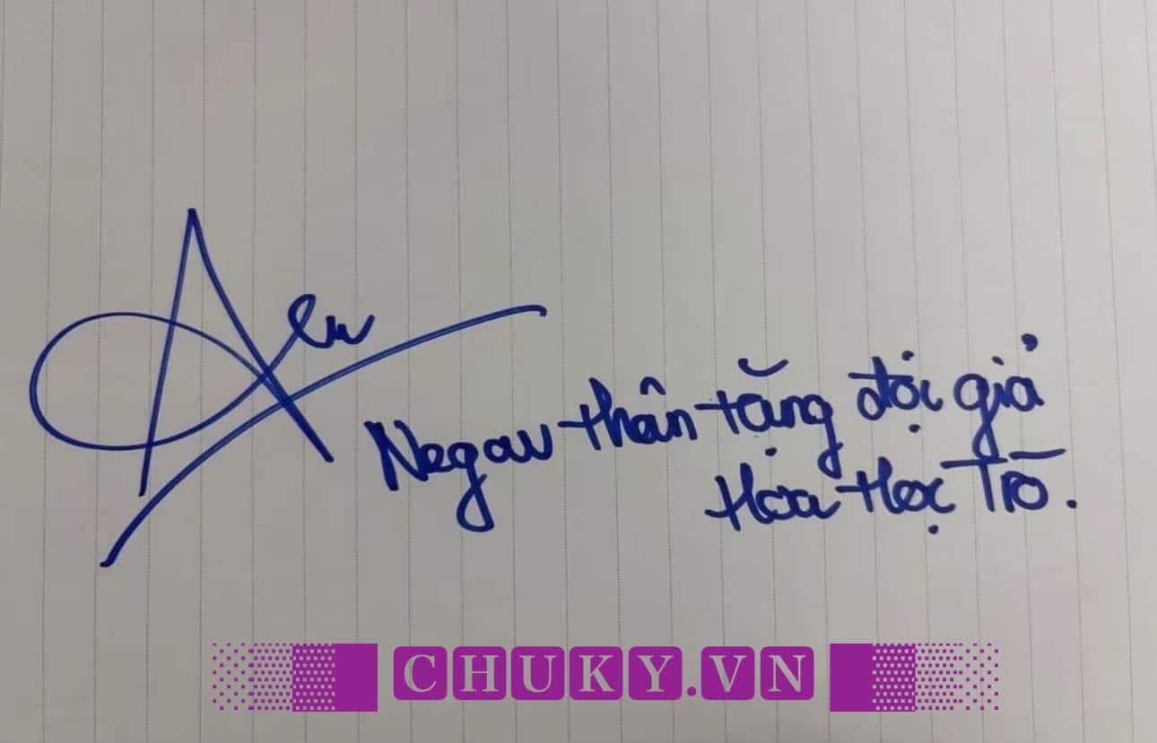 Chữ Ký Của Negav tặng độc giả Hoa Học Trò