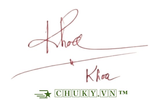 Chữ Ký Tên Khoa mệnh Mộc