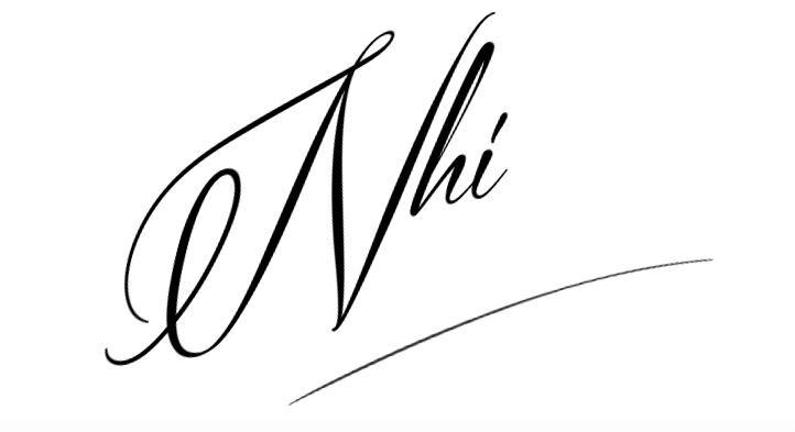 Chữ Ký Tên Nhi sáng tạo