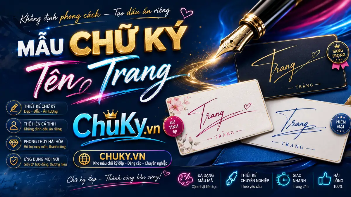 Chữ Ký Tên Trang