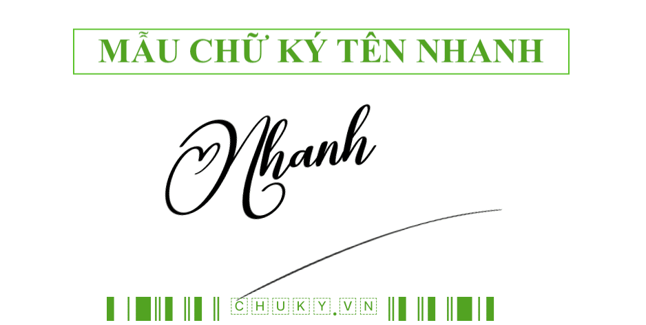 MẪU CHỮ KÝ TÊN NHANH