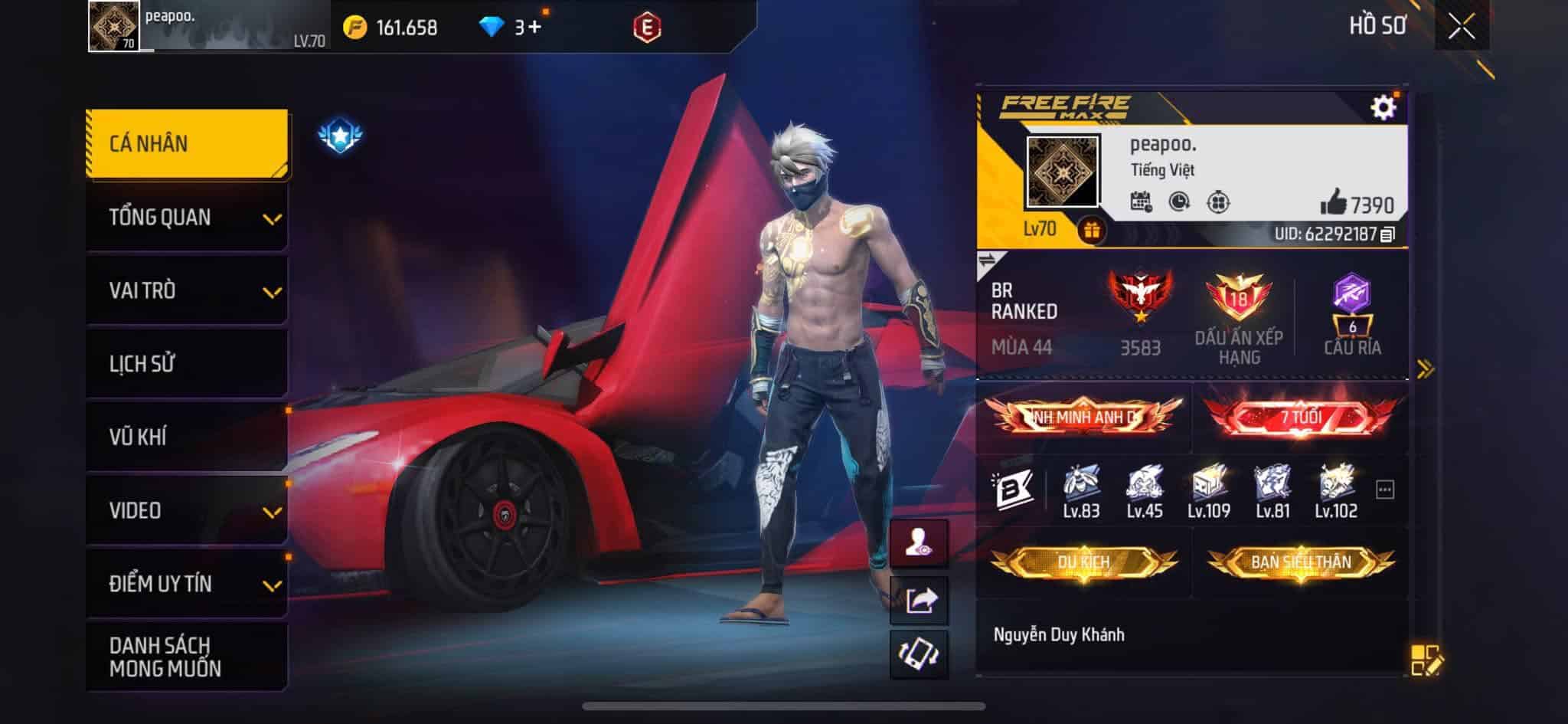Nhận acc free fire miễn phí