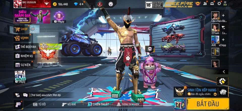Nick ff free VIP xịn