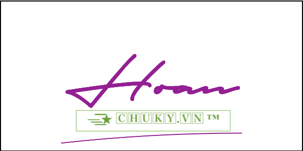 Chữ Ký Tên Hoàn, Hoan nét đậm