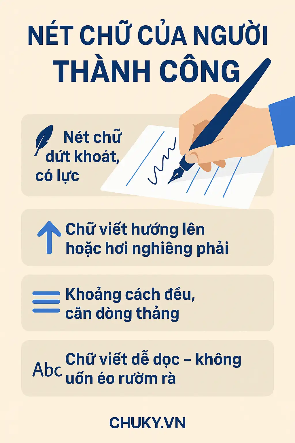 Đặc Điểm Nét Chữ Của Người Thành Công