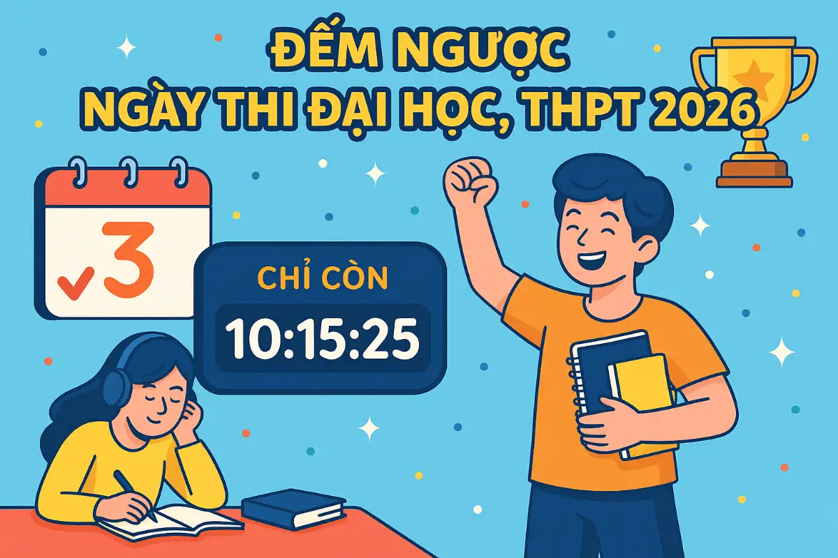 Đếm Ngược Ngày Thi Đại Học, THPT 2026