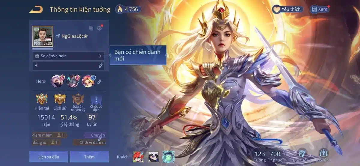 Acc liên quân cộng đồng garena