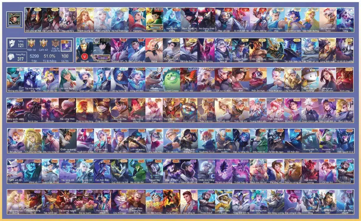 Ảnh Nick LQ cộng đồng full tướng