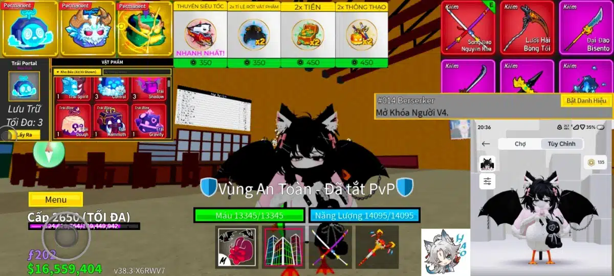 Ảnh acc blox fruit lv 2650
