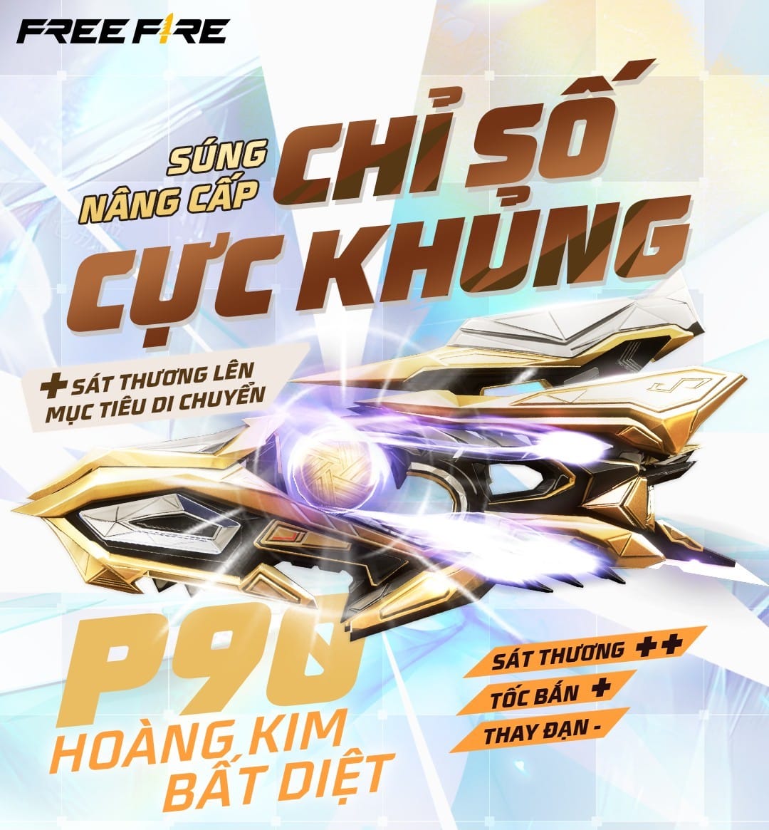Ảnh súng nâng cấp P90 Hoàng Kim Bất Diệt