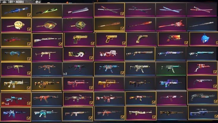 Các loại skin súng Free Fire