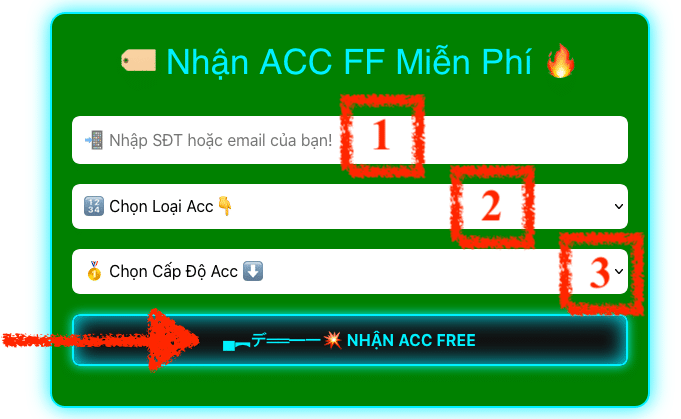 Cách Nhận Acc FF Miễn Phí