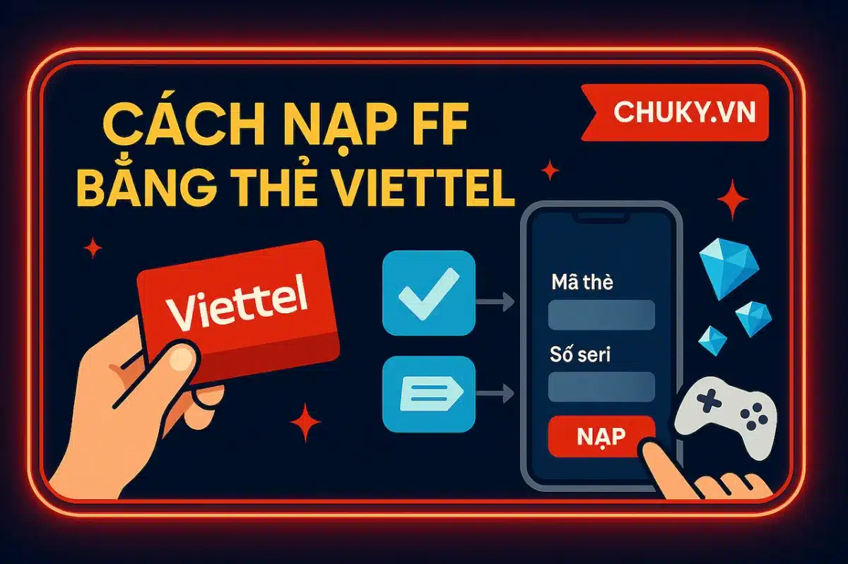 Cách nạp FF bằng thẻ Viettel