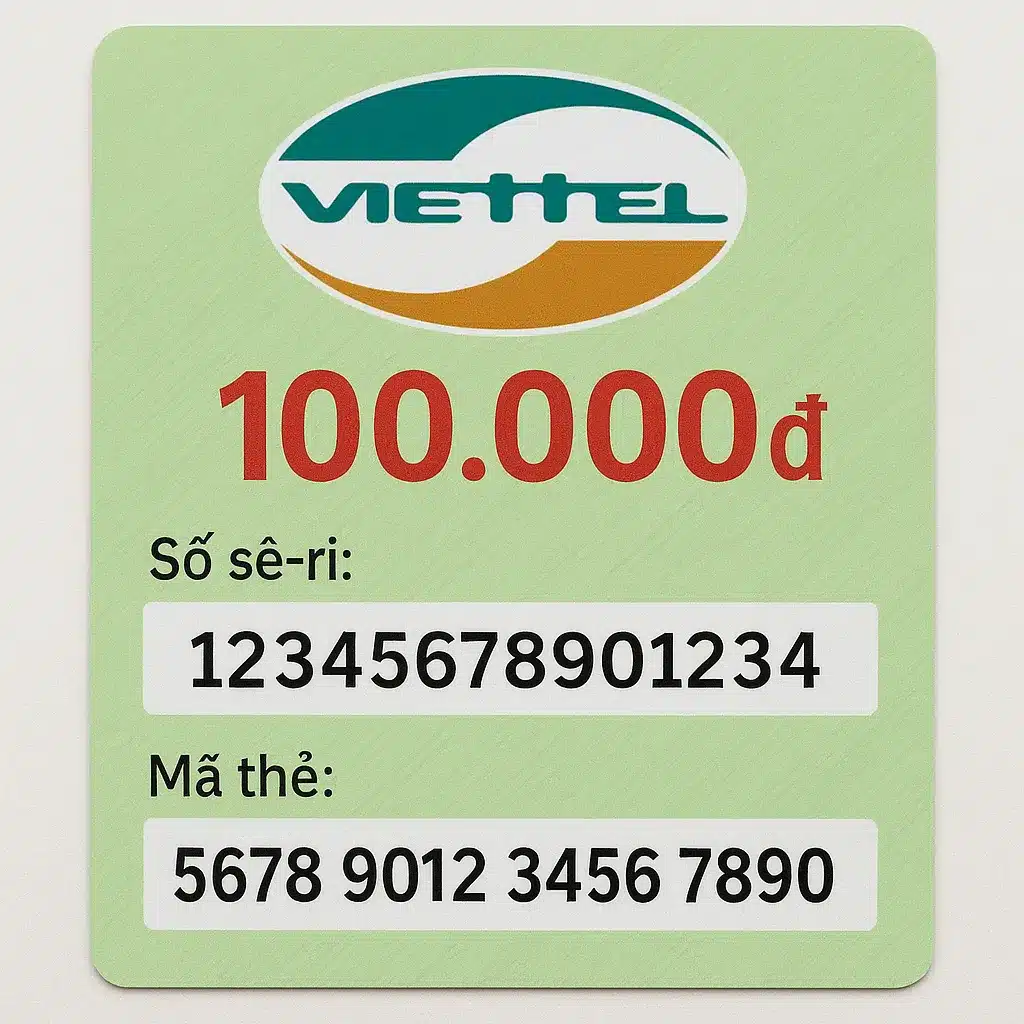 Card Viettel 100k free