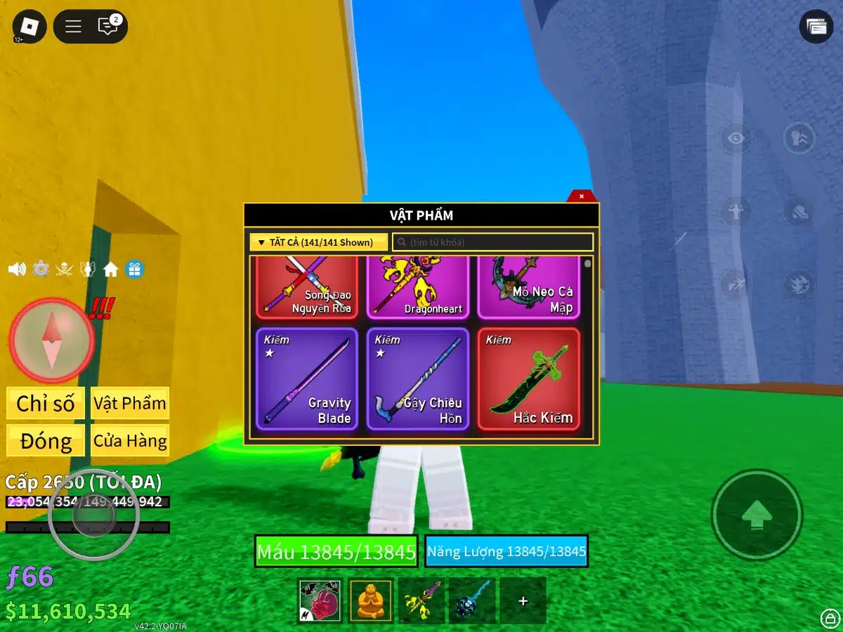 Hình ảnh acc Blox Fruit Lv max 2650