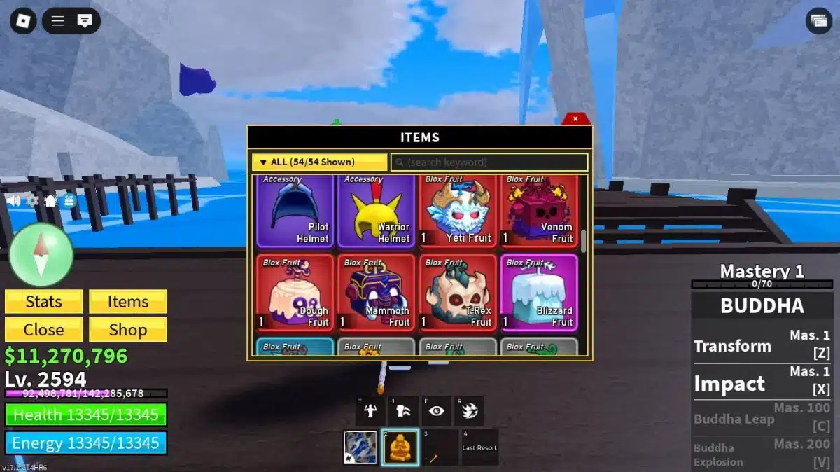Hình ảnh acc blox fruit lv 2550